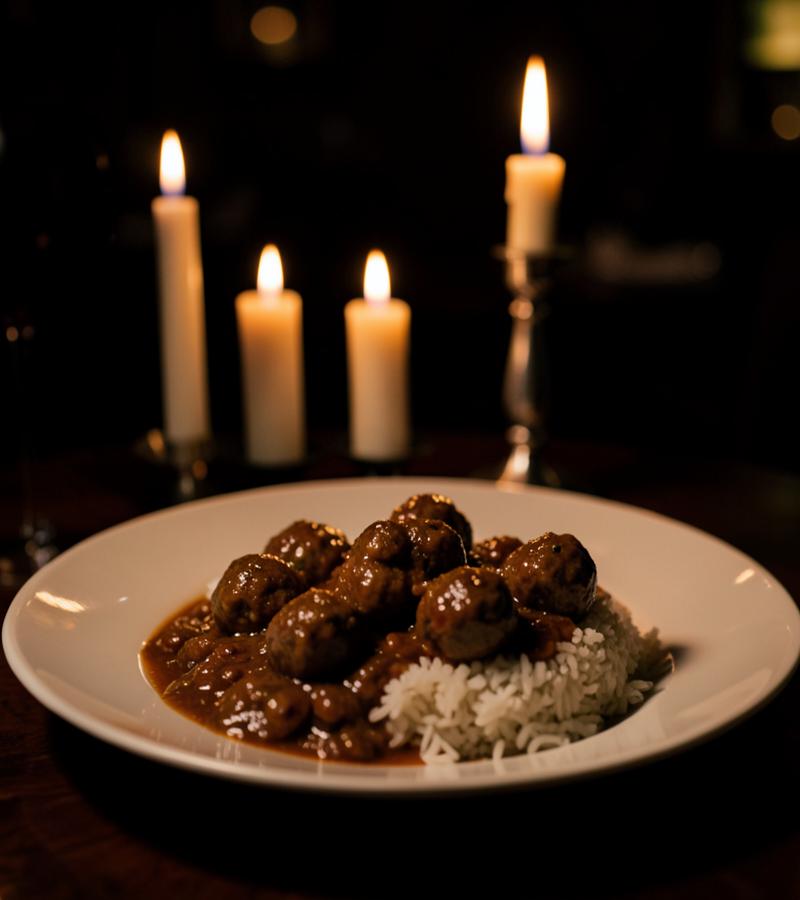 Slow Braised Meatballs